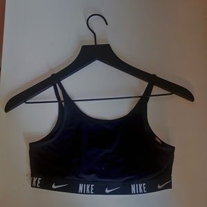 This is a black Nike sports bra